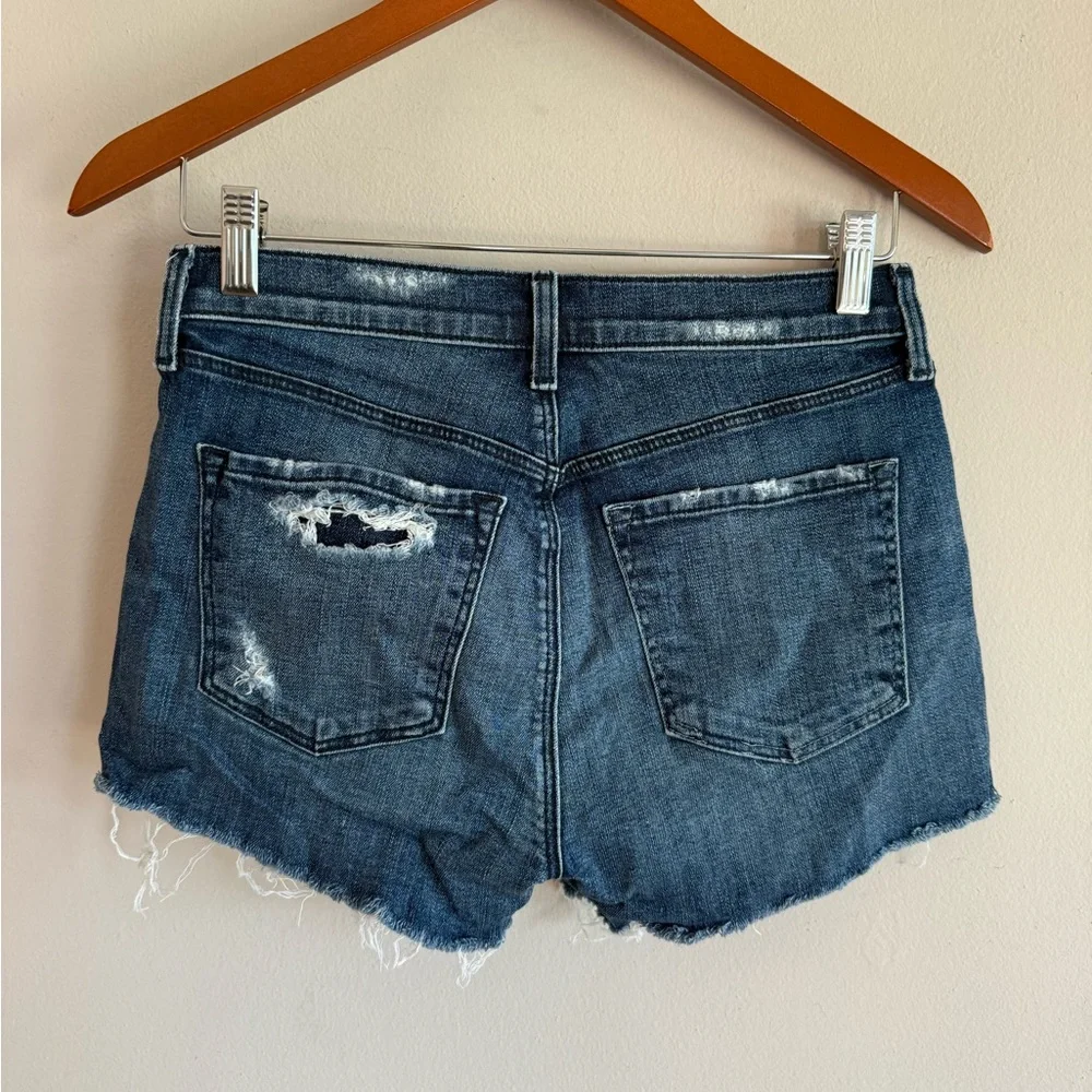 J Brand Distressed Blue Jean Shorts‎